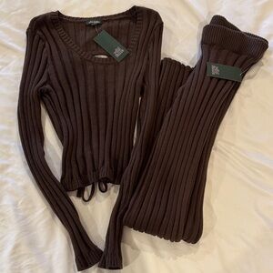 Wild Fable Brown Sweater/Pant Set NWT